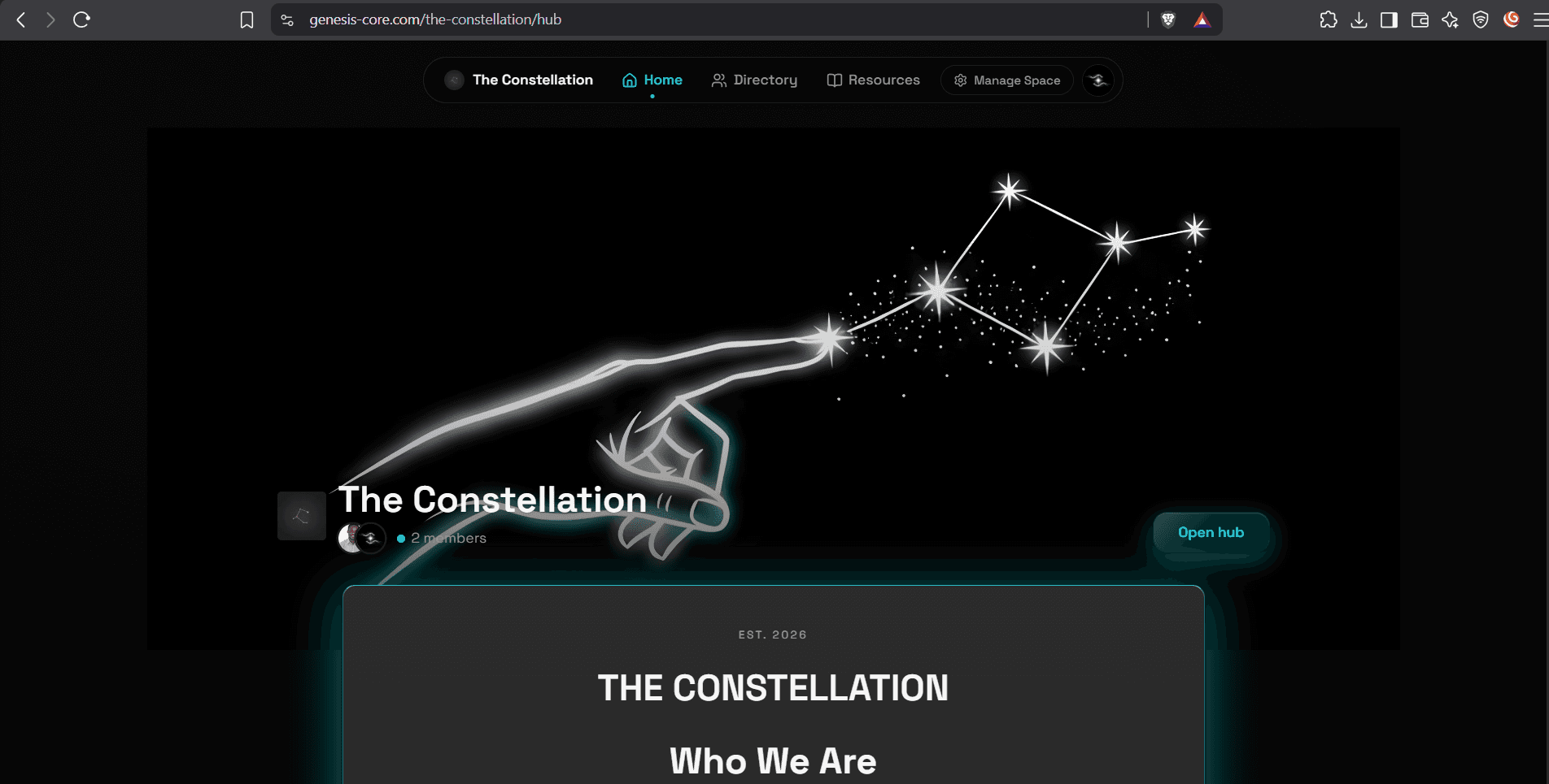 Genesis bespoke organization intake/landing page